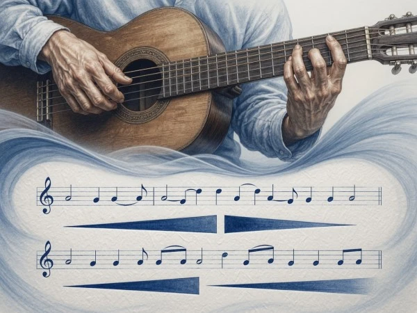 Reguladores de dinámica: crescendo y decrescendo en la guitarra